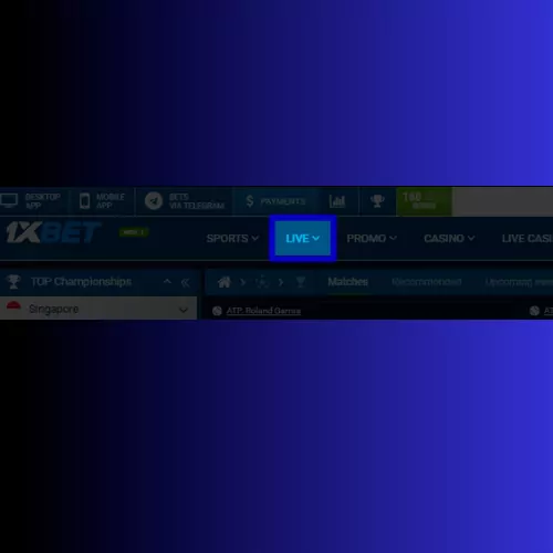 Open 1xbet in the "Line" or "Live" section